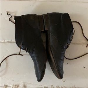 Frye Jillian Black Leather Chukkas